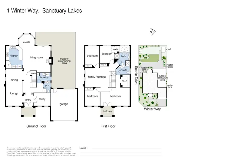 Floorplan of Homely house listing, 1 Winter Way, Sanctuary Lakes VIC 3030