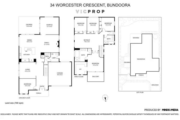 Floorplan of Homely house listing, 34 Worcester Crescent, Bundoora VIC 3083