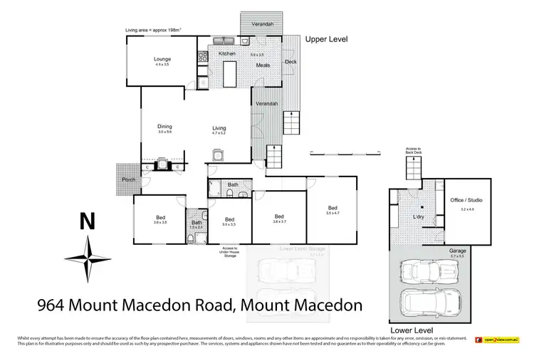 Floorplan of Homely house listing, 964 Mount Macedon Road, Mount Macedon VIC 3441