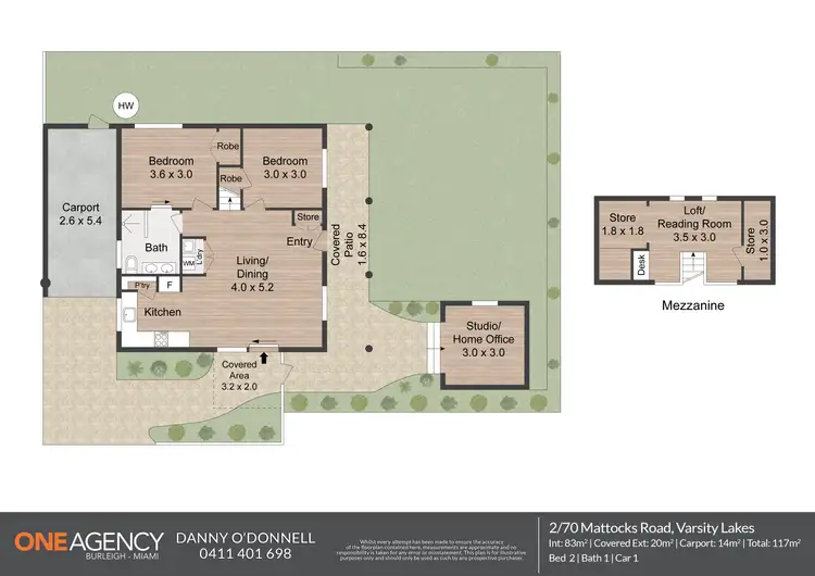 Floorplan of Homely villa listing, 2/70 Mattocks Road, Varsity Lakes QLD 4227