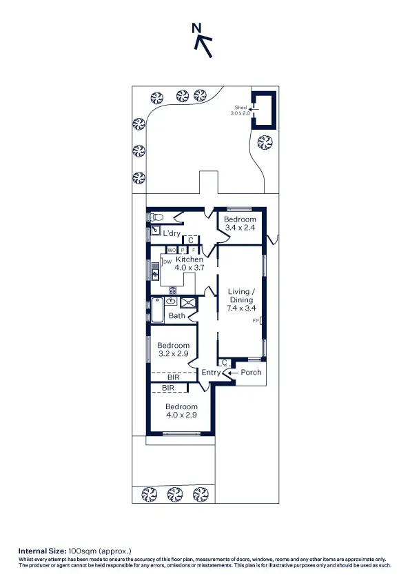 Floorplan of Homely house listing, 10 Wilkins Street, Newport VIC 3015