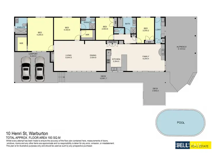 Floorplan of Homely house listing, 10 Henri Street, Warburton VIC 3799