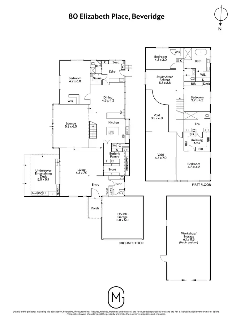 Floorplan of Homely house listing, 80 Elizabeth Place, Eden Park VIC 3757