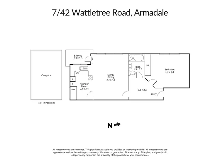 Floorplan of Homely apartment listing, 7/42 Wattletree Road, Armadale VIC 3143