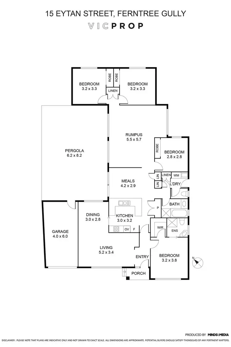 Floorplan of Homely house listing, 15 Eytan Street, Ferntree Gully VIC 3156