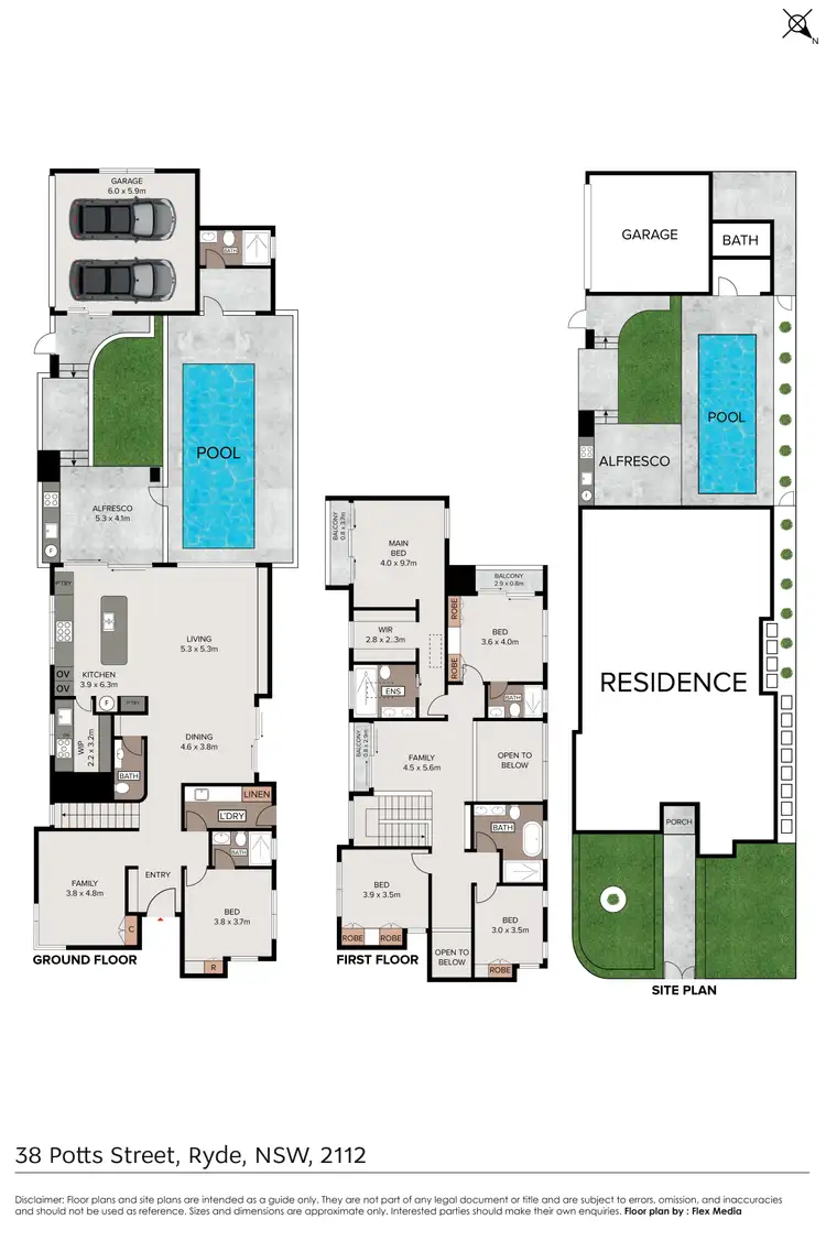 Floorplan of Homely house listing, 38 Potts Street, Ryde NSW 2112