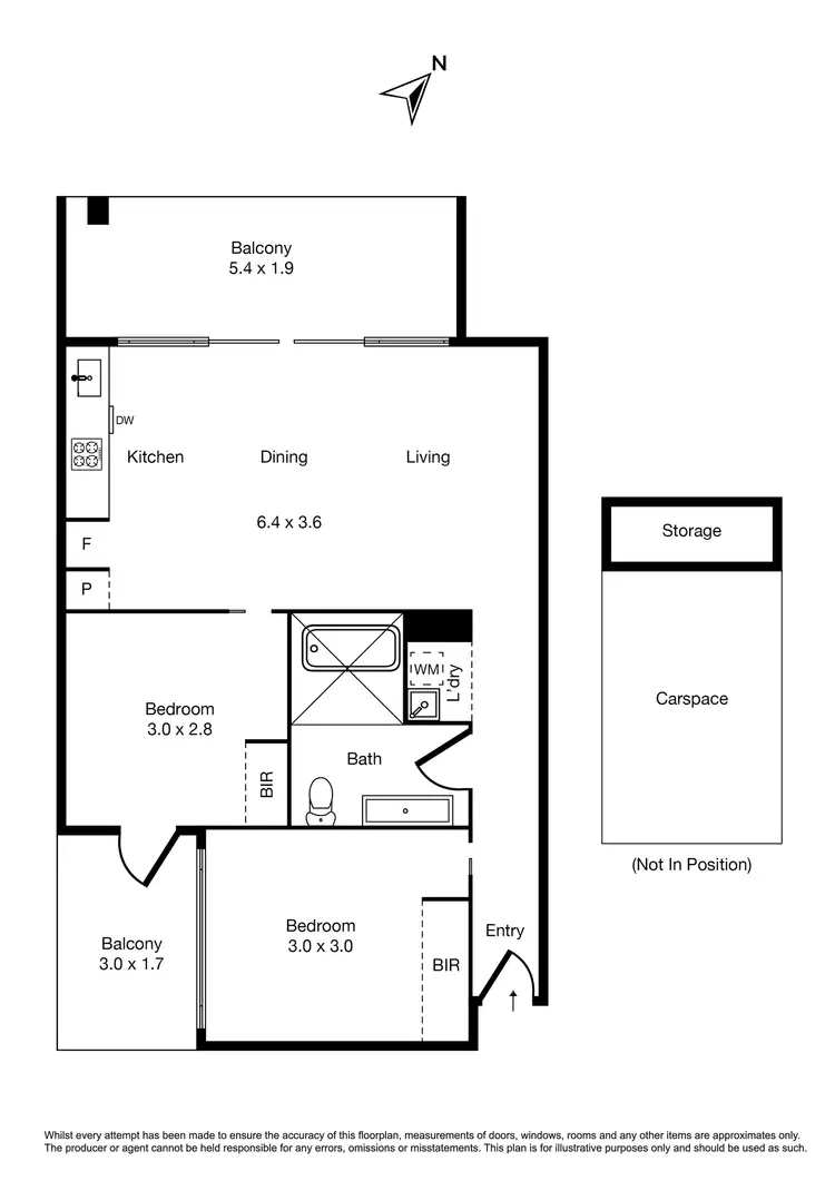 Floorplan of Homely apartment listing, 105/11-13 Jackson Street, St Kilda VIC 3182