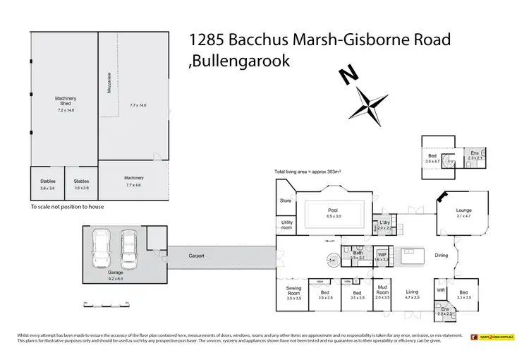 Floorplan of Homely rural property listing, 1285 Bacchus Marsh Road, Bullengarook VIC 3437