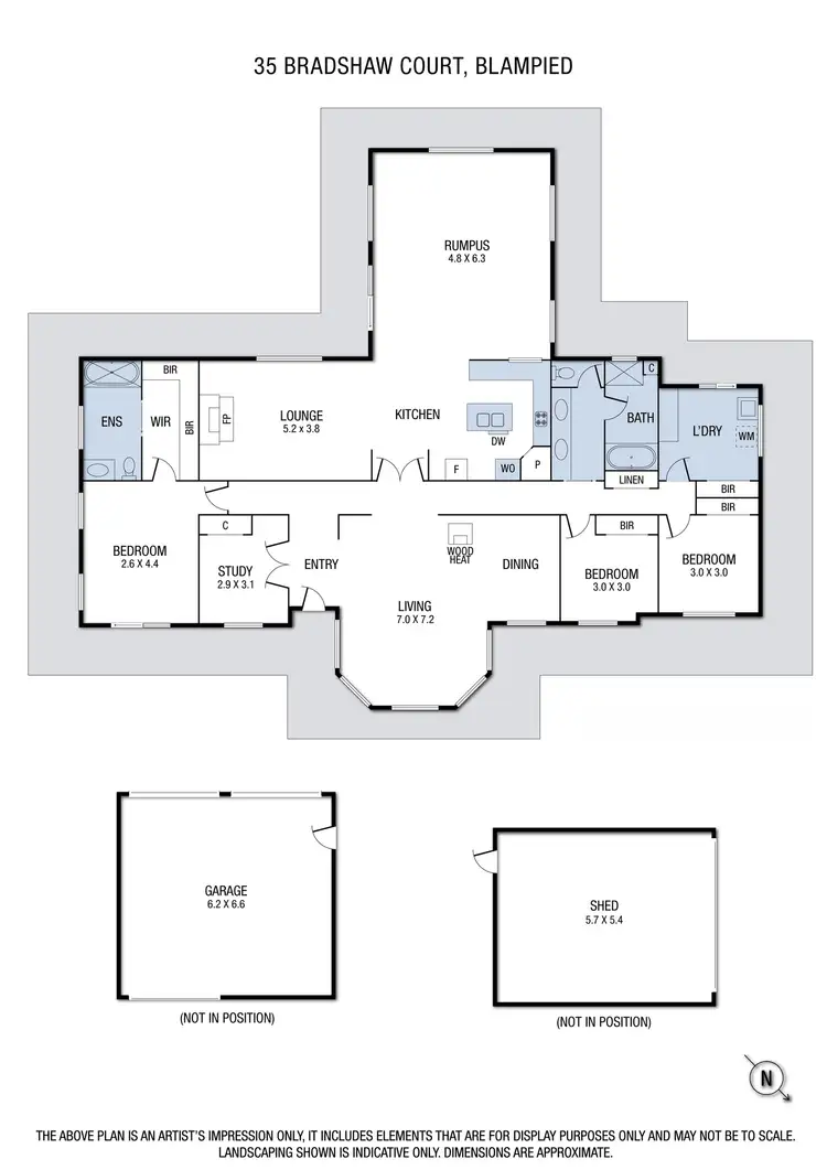 Floorplan of Homely house listing, 35 Bradshaw Court, Blampied VIC 3364