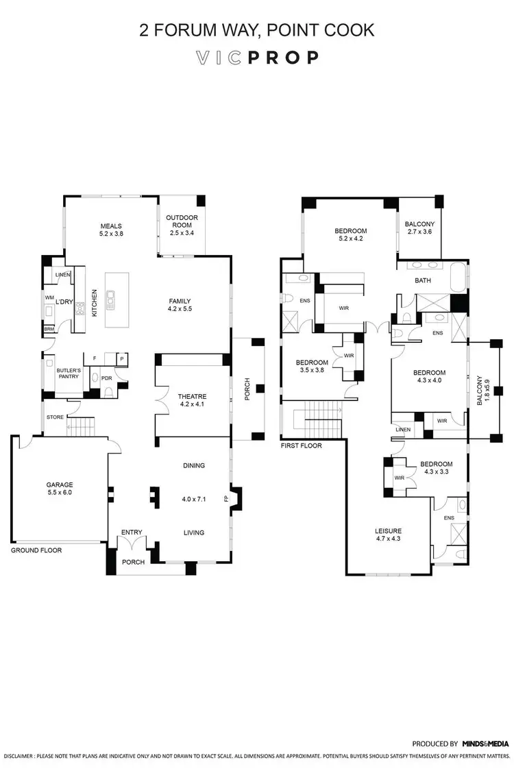 Floorplan of Homely house listing, 2 Forum Way, Point Cook VIC 3030