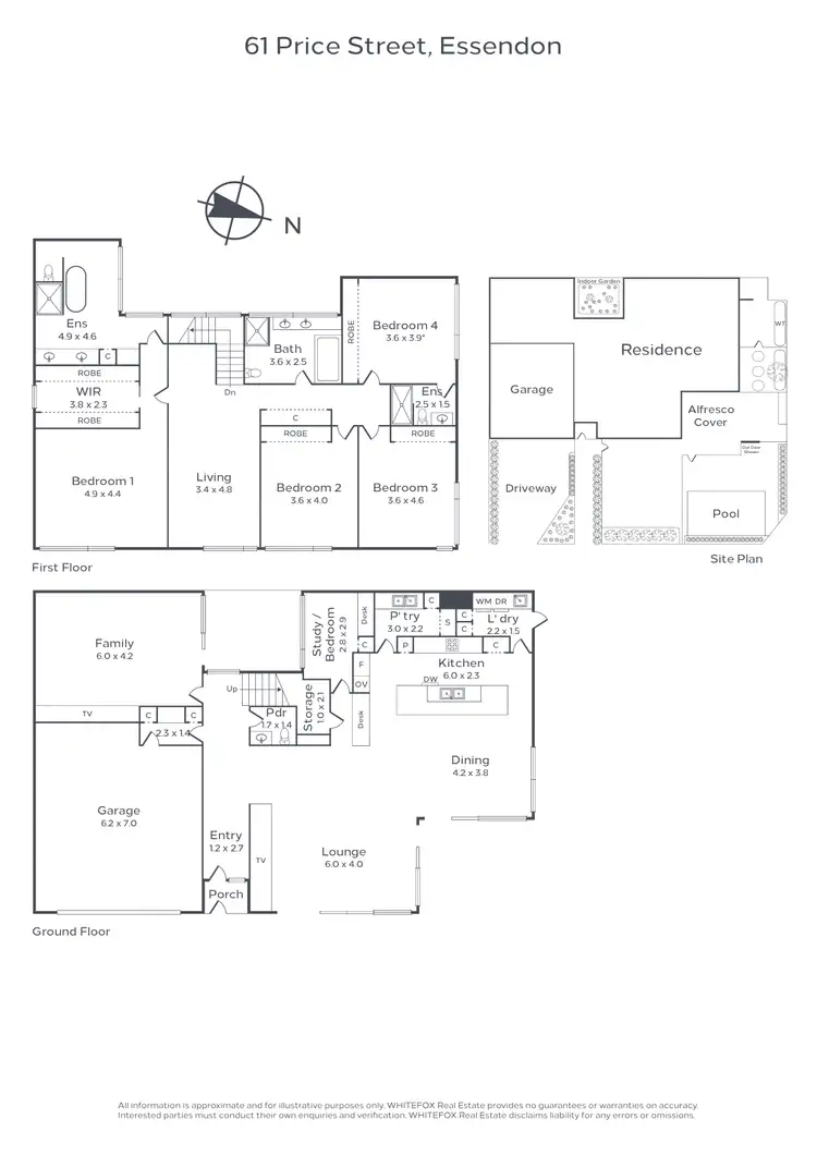 Floorplan of Homely house listing, 61 Price Street, Essendon VIC 3040