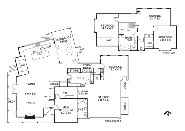 Floorplan of Homely house listing, 1 Cottrell Court, Nunawading VIC 3131