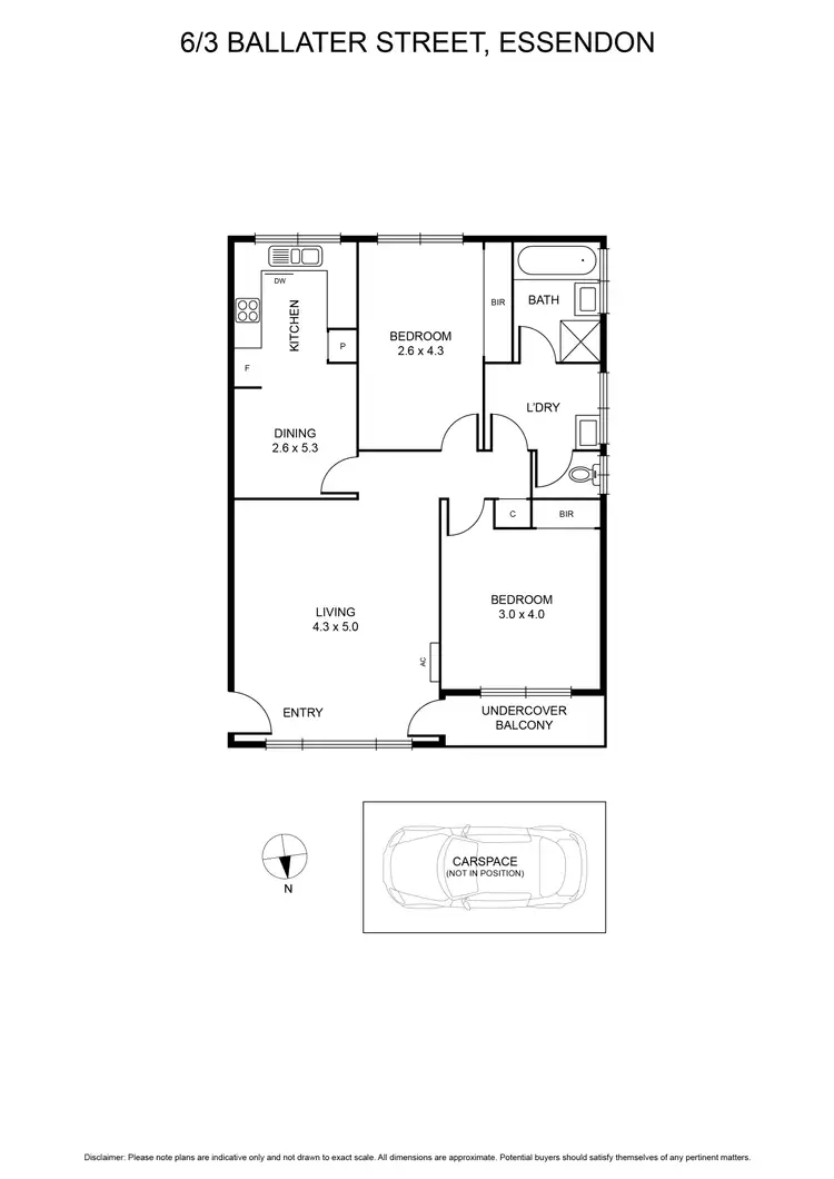 Floorplan of Homely unit listing, 6/3 Ballater Street, Essendon VIC 3040
