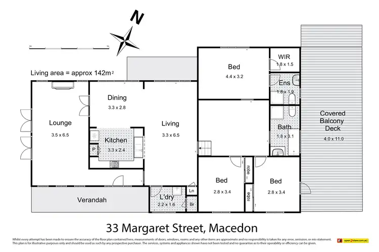 Floorplan of Homely house listing, 33 Margaret Street, Macedon VIC 3440