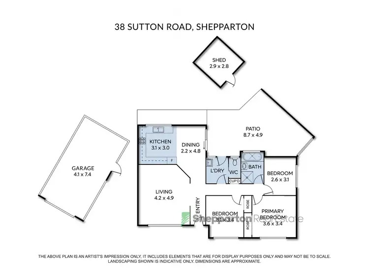 Floorplan of Homely house listing, 38 Sutton Road, Shepparton VIC 3630
