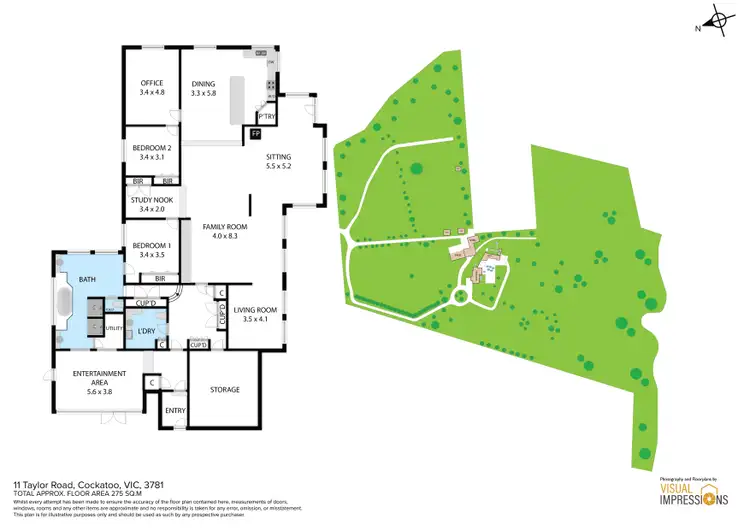 Floorplan of Homely house listing, 11 Taylor Road, Cockatoo VIC 3781