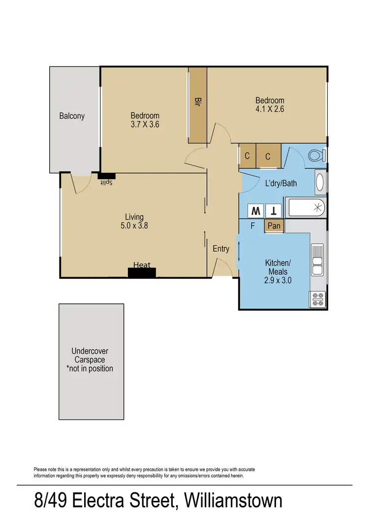 Floorplan of Homely apartment listing, 8/49 Electra Street, Williamstown VIC 3016
