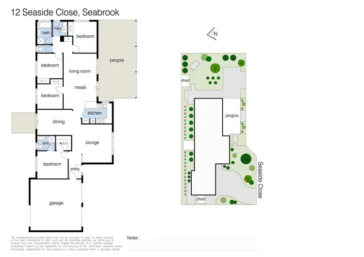 Floorplan of Homely house listing, 12 Seaside Close, Seabrook VIC 3028