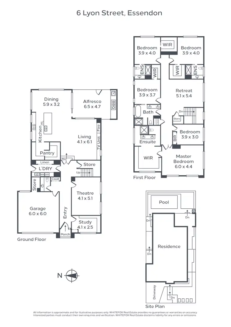 Floorplan of Homely house listing, 6 Lyon Street, Essendon VIC 3040