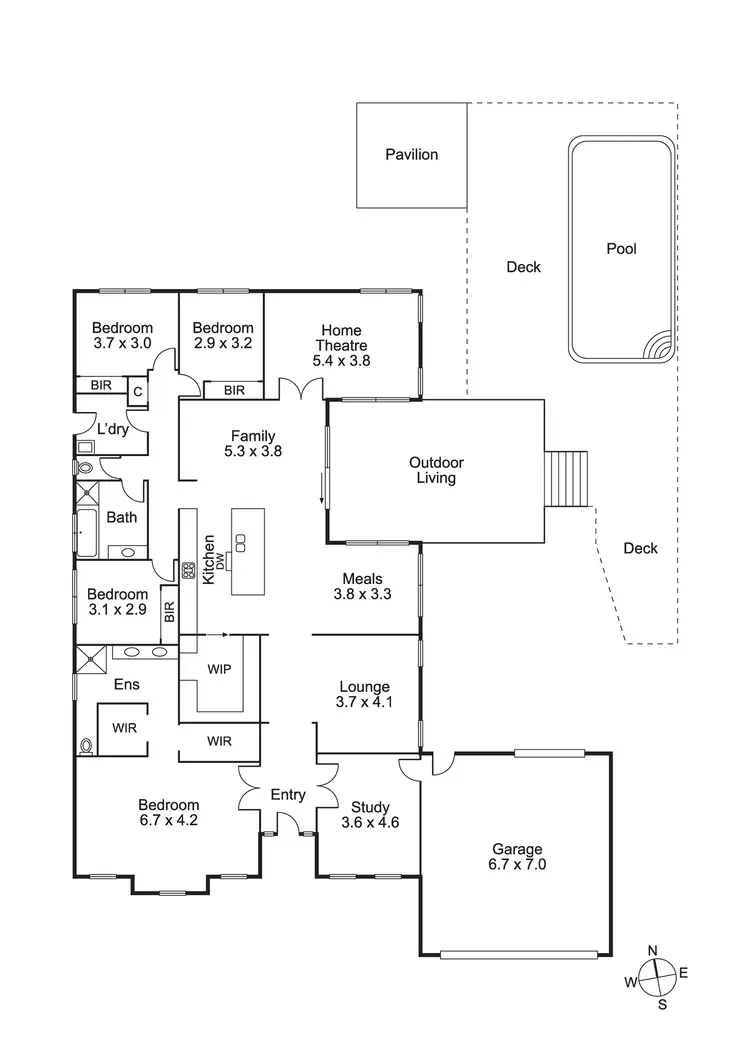 Floorplan of Homely house listing, 1 Jones Court, Beaconsfield VIC 3807