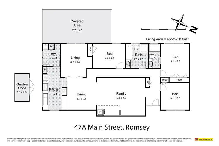 Floorplan of Homely house listing, 47A Main Street, Romsey VIC 3434