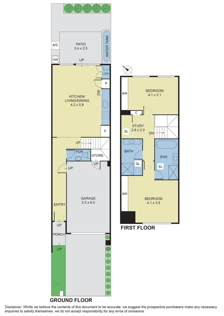 Floorplan of Homely unit listing, 14 Retreat Drive, Ascot Vale VIC 3032