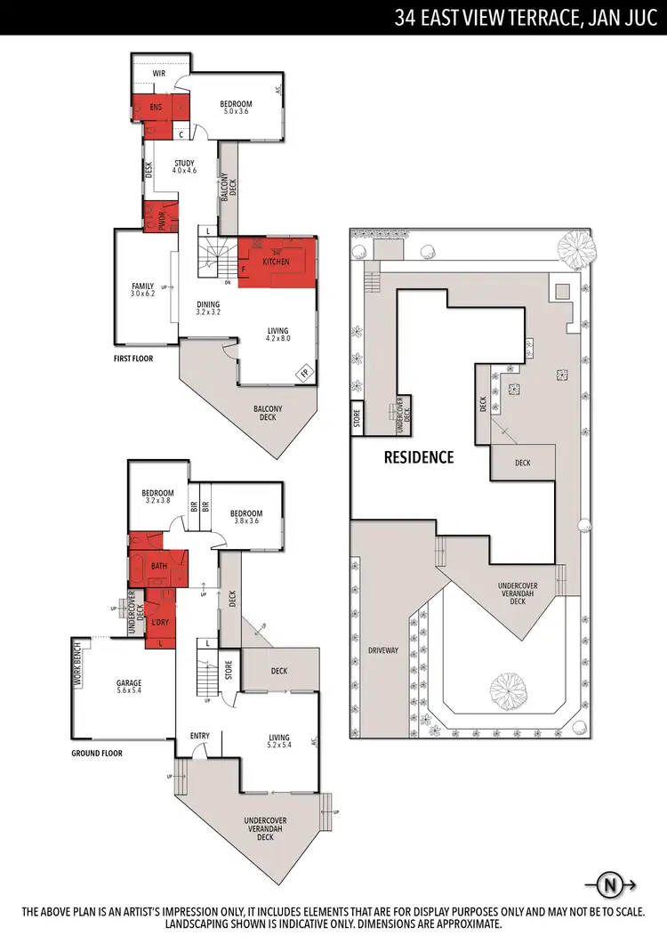 Floorplan of Homely house listing, 34 East View Terrace, Jan Juc VIC 3228