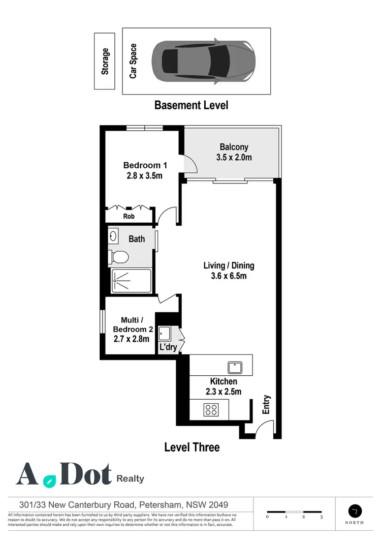 Floorplan of Homely apartment listing, 301/33 New Canterbury Road, Petersham NSW 2049