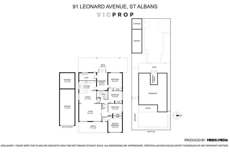 Floorplan of Homely house listing, 91 Leonard Avenue, St Albans VIC 3021