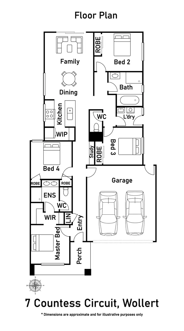 Floorplan of Homely house listing, 7 Countess Circuit, Wollert VIC 3750