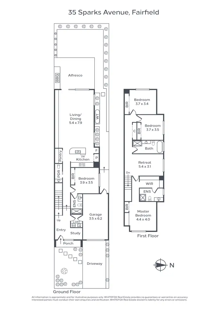 Floorplan of Homely house listing, 35 Sparks Avenue, Fairfield VIC 3078