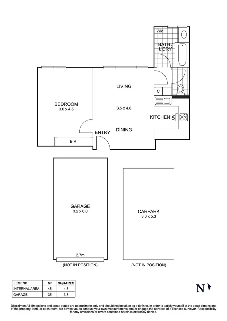 Floorplan of Homely apartment listing, 8/74 Thames Street, Box Hill North VIC 3129