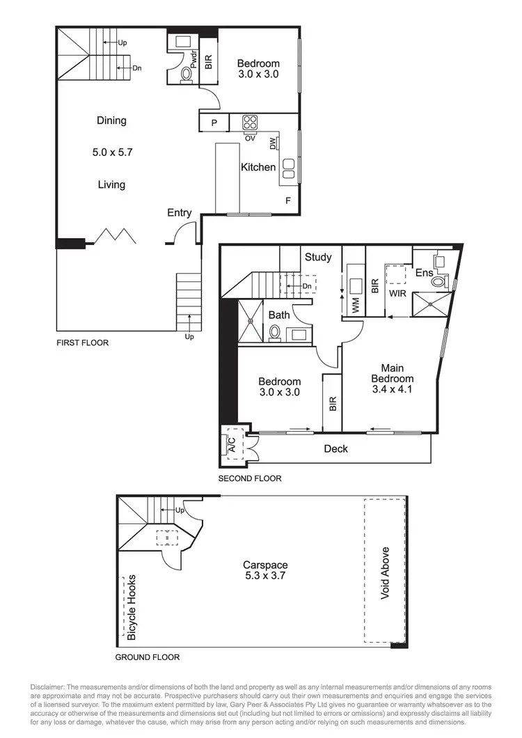 Floorplan of Homely townhouse listing, 1/26 Graylings Grove, St Kilda East VIC 3183