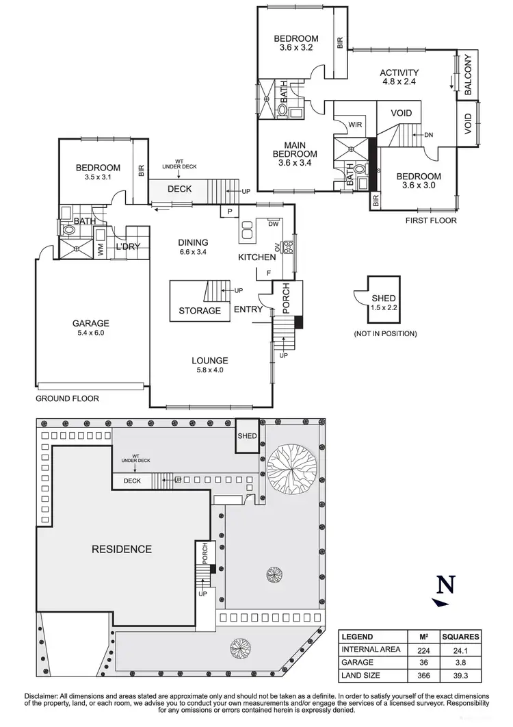 Floorplan of Homely townhouse listing, 27 Dunlavin Road, Mitcham VIC 3132
