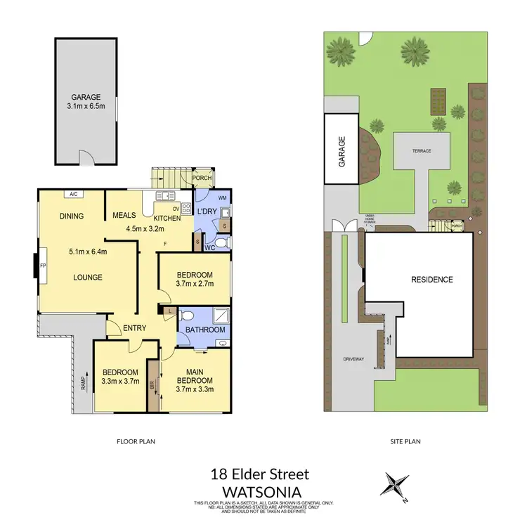 Floorplan of Homely house listing, 18 Elder Street, Watsonia VIC 3087