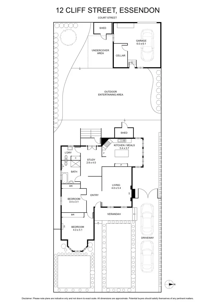 Floorplan of Homely house listing, 12 Cliff Street, Essendon VIC 3040