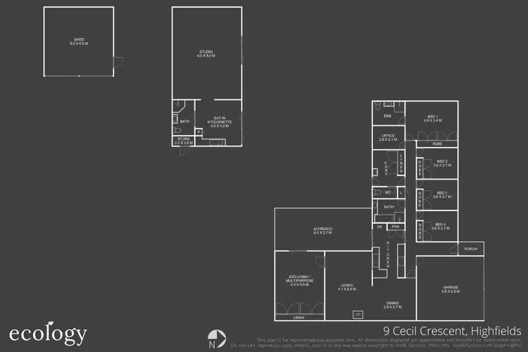 Floorplan of Homely house listing, 9 Cecil Crescent, Highfields QLD 4352