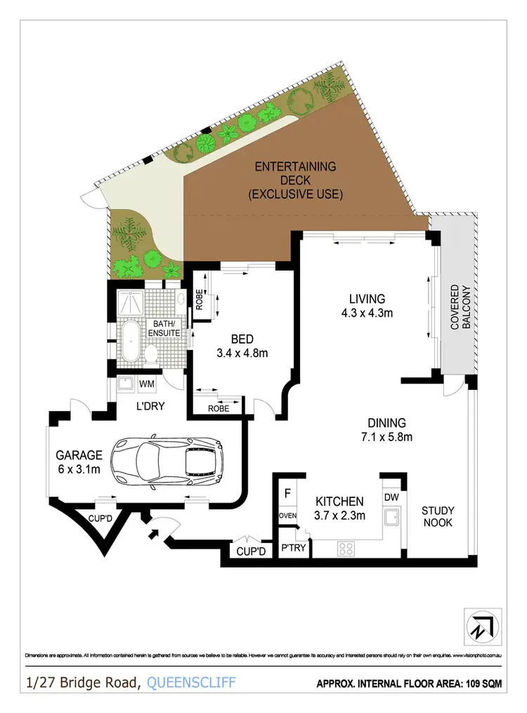 Floorplan of Homely apartment listing, 1/27 Bridge Road, Queenscliff NSW 2096