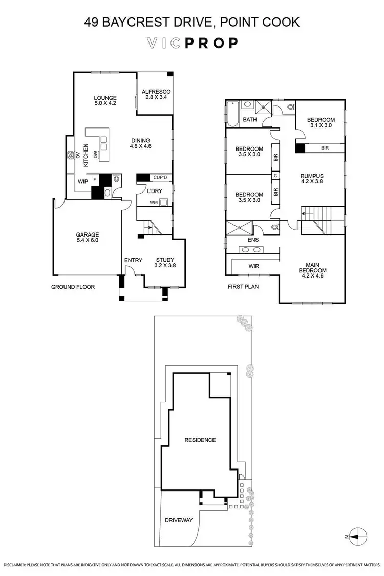 Floorplan of Homely house listing, 49 Baycrest Drive, Point Cook VIC 3030