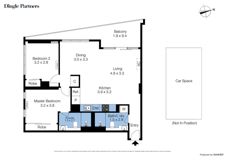 Floorplan of Homely apartment listing, 804/6 Acacia Place, Abbotsford VIC 3067
