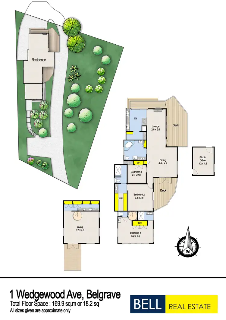 Floorplan of Homely house listing, 1 Wedgewood Avenue, Belgrave VIC 3160