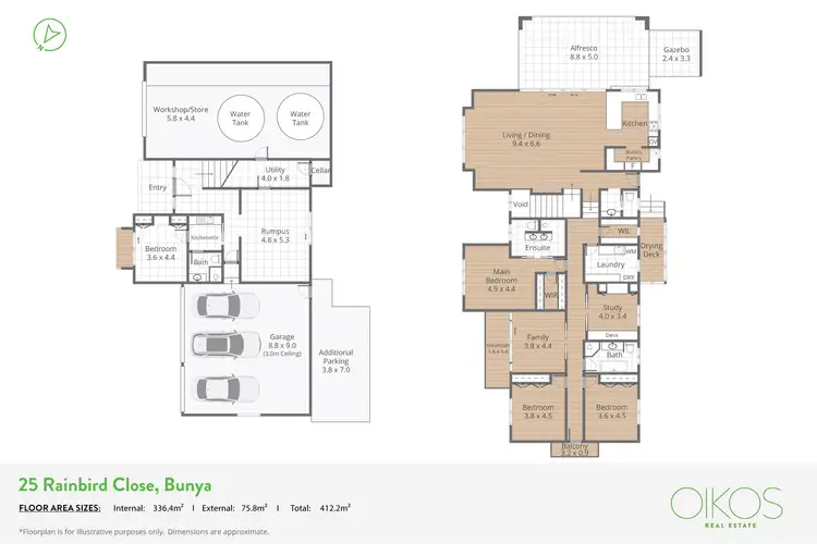 Floorplan of Homely house listing, 25 Rainbird Close, Bunya QLD 4055