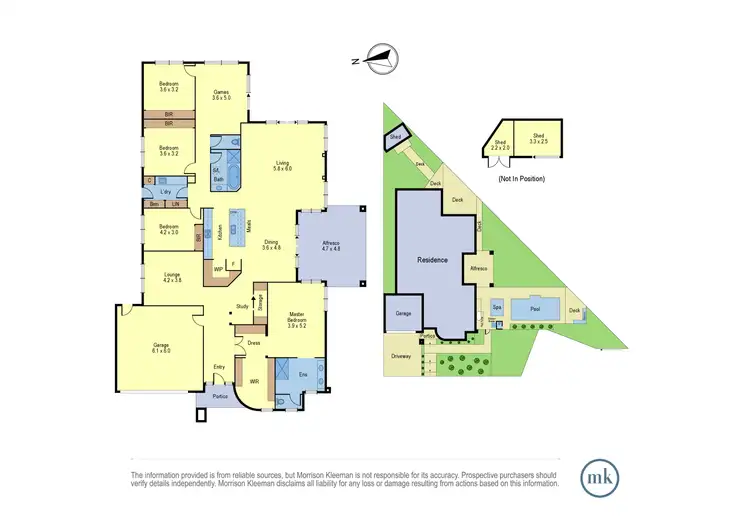 Floorplan of Homely house listing, 17 Dolphin Drive, South Morang VIC 3752