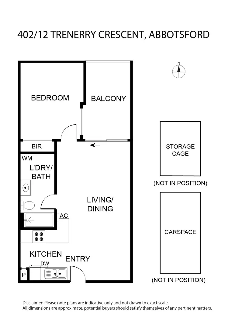 Floorplan of Homely apartment listing, 402/12 Trenerry Crescent, Abbotsford VIC 3067