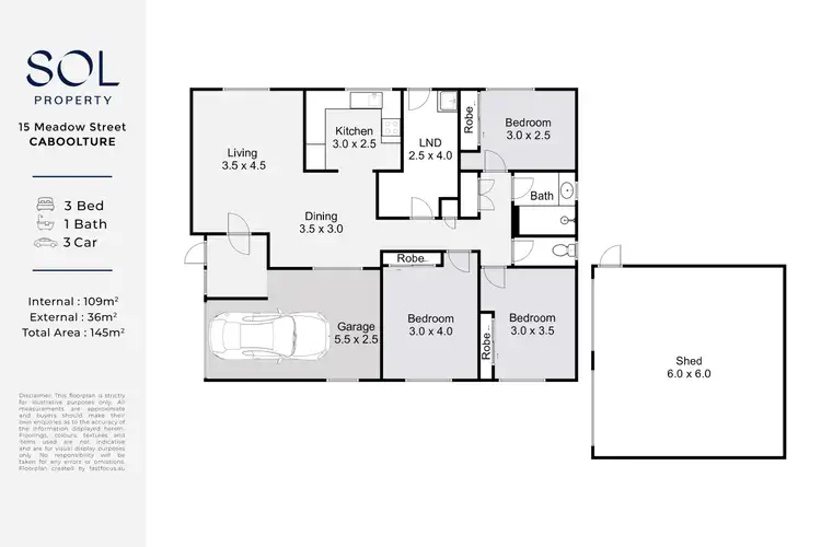 Floorplan of Homely house listing, 15 Meadow Street, Caboolture QLD 4510