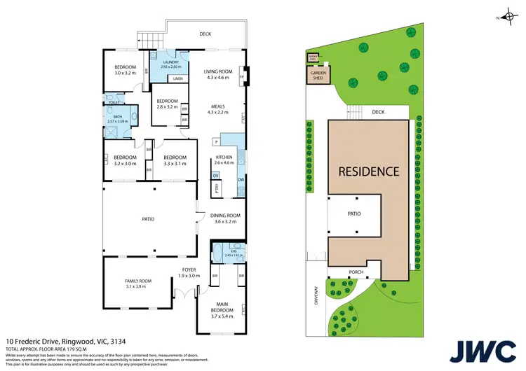Floorplan of Homely house listing, 10 Frederic Drive, Ringwood VIC 3134