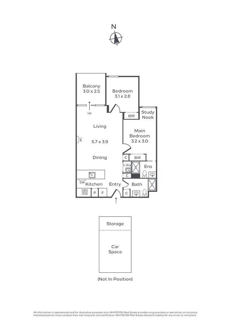 Floorplan of Homely apartment listing, 514/5 Olive York Way, Brunswick West VIC 3055
