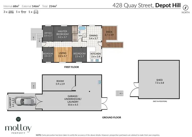 Floorplan of Homely house listing, 428 Quay Street, Depot Hill QLD 4700