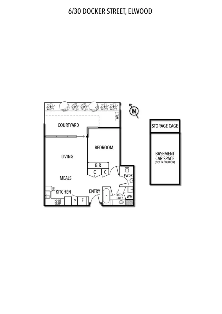 Floorplan of Homely apartment listing, 6/30 Docker Street, Elwood VIC 3184