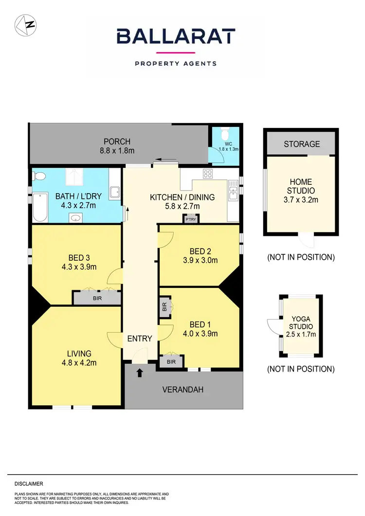 Floorplan of Homely house listing, 708 Lydiard Street, Soldiers Hill VIC 3350